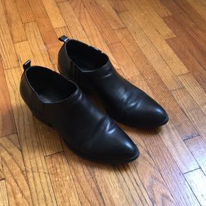 Black ankle booties